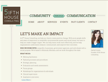 Tablet Screenshot of 5thhouseconsulting.com